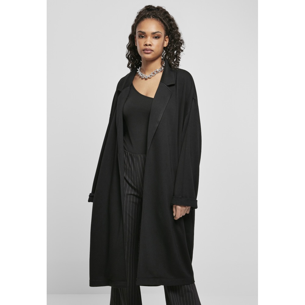 Urban Classics - Modal Terry Oversized Mantel - Schwarz